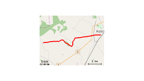 Romantyczna trasa  z Kościana do Brońska