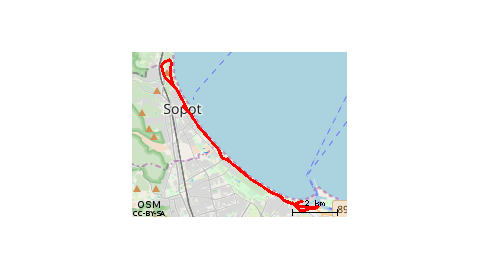 Kemping Metropolis do Nowego Portu w Gdańsku i z powrotem