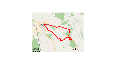 Pleszew- Gołuchów Plaża- Pleszew