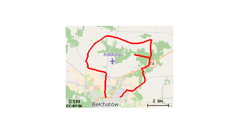 Bełchatów - Teresin - Kolonia Kanada - Bełchatów