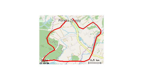 Przebieg Szlaku Nr 9 on GPSies.com