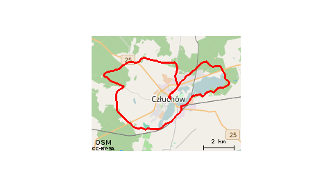 Człuchów - jeziora 