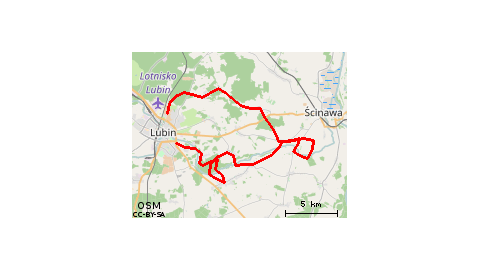 8 mostkami na Zimnicą z Lubina do Sitna