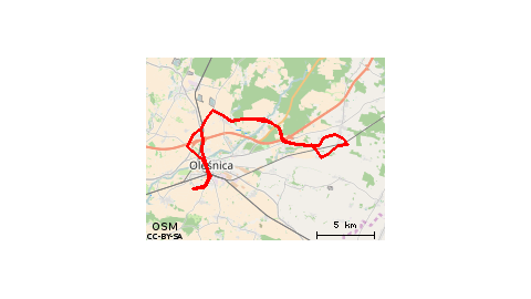 Oleśnica - Cieśle - Oleśnica 