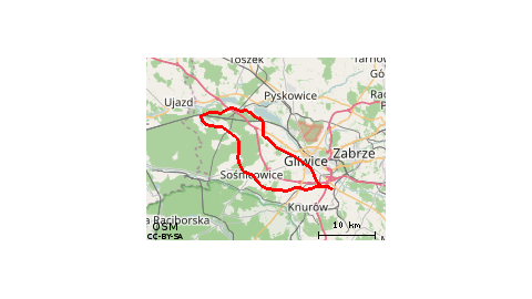 Przyszowice Pławniowice przez Rudziniec