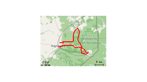 Hajnówka-Bialowieza-Narewka-Hajnówka