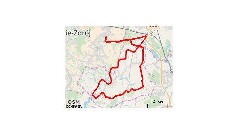 Bzie Górne - Jarząbkowice - Pielgrzymowice - Golasowice - Pawłowice - Bzie Górne