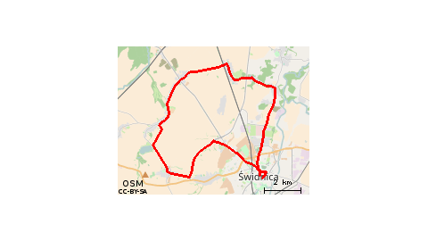 Świdnica - Komorów - Wiśniowa - Świdnica