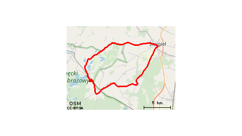 Boszkowo-Letnisko - PKP - Ujazdowo - Boszkowo-Letnisko - Włoszakowice - Bukówiec Górny - Boguszyn - Podśmigiel - Śmigiel - Poladowo - Barchlin - Bucz - Bucz Dębina - Boszkowo - Boszkowo-Letnisko - Ujazdowo 