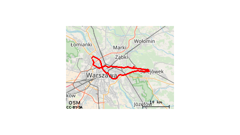 22.04.2018 10:15 Wrzeciono-Rembertów Wesoła-Sulejówek-Wrzeciono