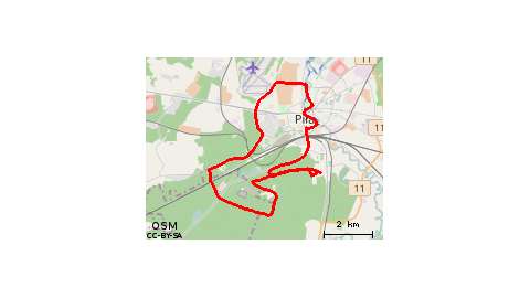 Okolice Piły - test ścieżek ;)