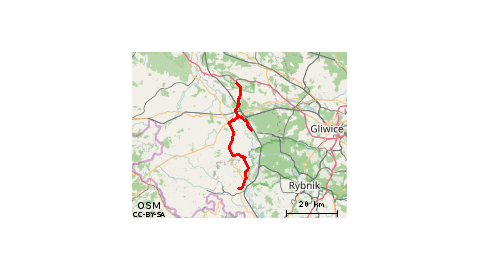 Racibórz(Ocice)-Góra św. Anny- Racibórz