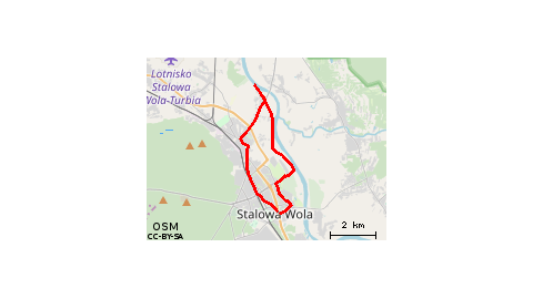 Stalowa Wola Narutowicza - Most sochy