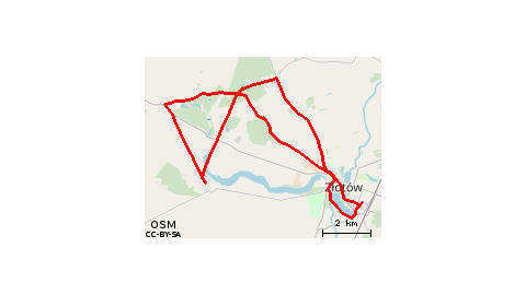 Złotów -nowy Dwór -Zalesie -nowy Dwór -Złotów 