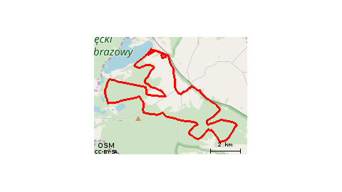 Boszkowo-Letnisko - Jezioro Dominickie - Ujazdowo - Włoszakowice - Koczury - Lasy Włoszakowickie - Dominice - Włoszakowice - Ujazdowo - Boszkowo-Letnisko 