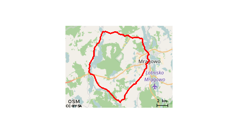 Grabowo - Sorkwity - Mrągowo - Grabowo
