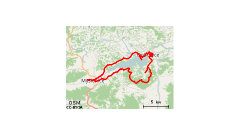 Myślenice-jezioro Dobczyckie