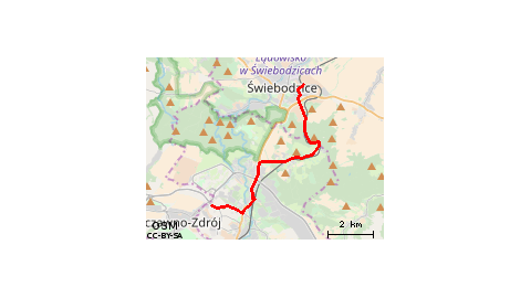 Piaskowa Góra - Szczawienko - Lubiechów - Świebodzice PKP