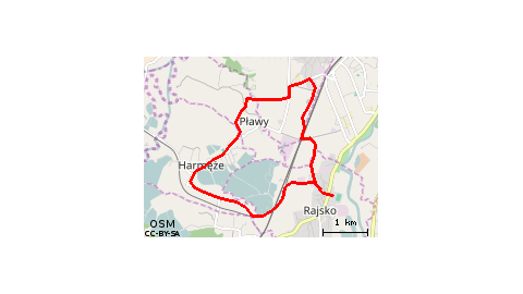 Rajsko-Harmęże-Pławy-Oświęcim-Rajsko