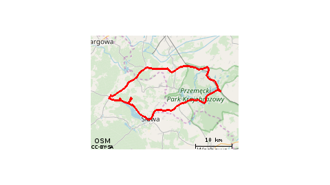 Boszkowo - Sława - Konotop - Świętno - Przemęt - Boszkowo 