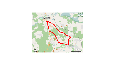 Milicz - Wąbnice - Czarnogoździce - Milicz