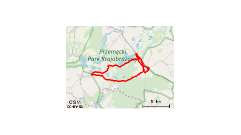 Boszkowo-Letnisko - PKP - Ujazdowo - Boszkowo-Letnisko - Włoszakowice -Ujazdowo - Boszkowo-Letnisko - Włoszakowice - Zaborówiec - Brenno - Miastko - Górsko - Dominice - Jezioro Dominickie - Boszkowo-Letnisko - Ujazdowo 
