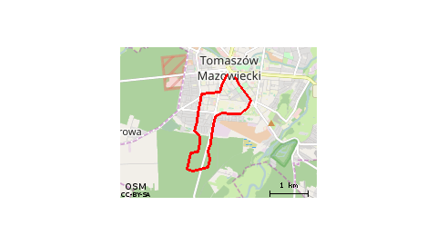 Pierwsza traska z aplikacją