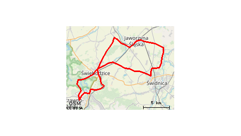 Piaskowa Góra - Szczawno Zdrój - Podzamcze - KPK - Pełcznica - Świebodzice - Ciernie - Milikowice - Świdnica - Sulisławice - Wiśniowa - Wierzbna - Nowice - Jaworzyna Śląska - Nowy Jaworów - Grochotów - Świebodzice - Lubiechów - Szczawienko - Podzamcze - P