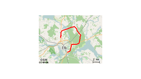 Ełk-Wityny-Miluki-Krokocie-Przekopka