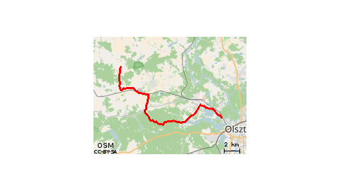 Pupki-Godki-Węgajty-Jonkowo-Giedajty-Szelągowo-Łupstych-Gutkowo