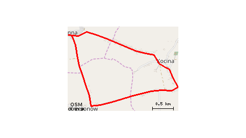 Kamienna Krzczonów Kocina Kamienna