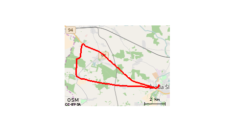 Środa Śl-Proszów-Kwietno-Rusko-Środa Śl.