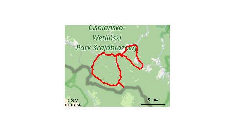 Przysłup - Solinka - Cisna - Przysłup 