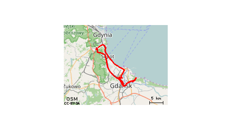 Gdynia Karwiny - Gdańsk Stogi - Gdynia Karwiny