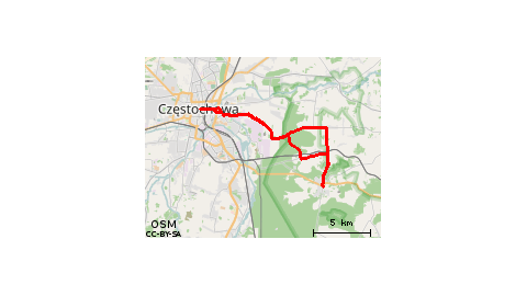 Częstochowa - Kusięta - Olsztyn