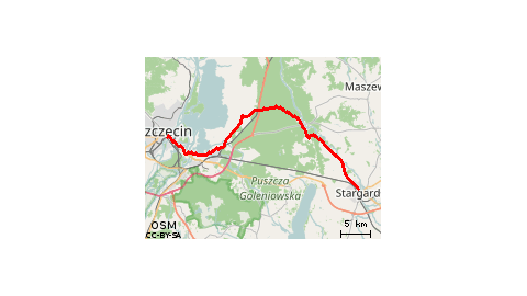 Szczecin-Stargard Szczeciński bocznymi drogami