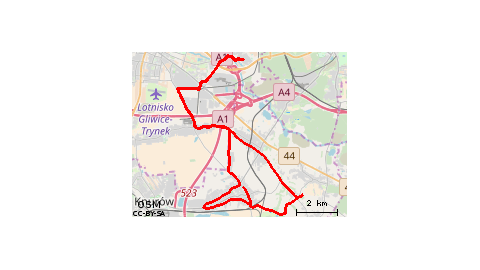 Gliwice - Chudów- Gierałtowice- Gliwice