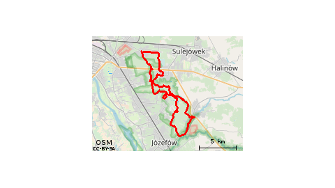 Szlak MAZOWIECKI PARK KRAJOBRAZOWY NAD MIENIĄ