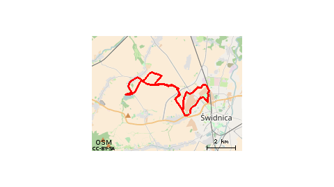 Świdnica - zalew w Komorowie - Świdnica