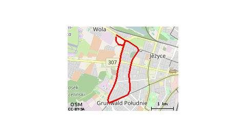 osiedle Lotnictwa Polskiego 7A Lekki rozjazd