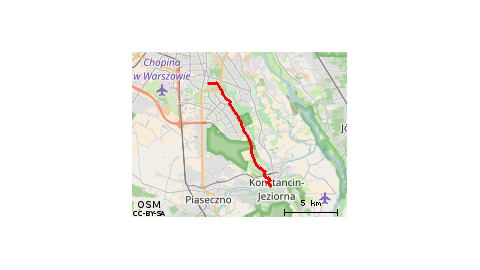 Metro Służew - Park Zdrojowy w Konstancinie