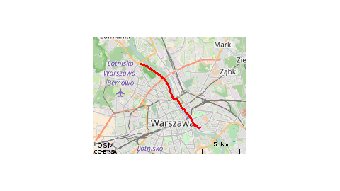 Saska Kępa - Most Skłodowskiej-Curie