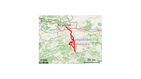 Kraków-Kasina Wielka-Kornatka-Kraków