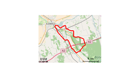 Łowicz - Bełchów - Siwica - Nieborów