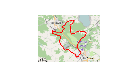 Lubin - Szklary - Biedrzychowa - Lubin