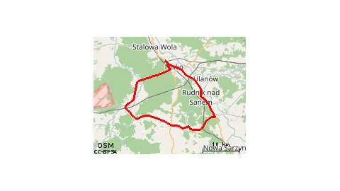 Nisko-Rudnik-Jeżowe-Bojanów-Nisko