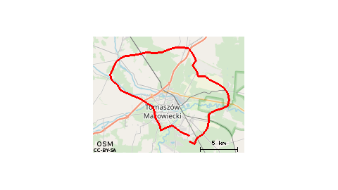 Tomaszów - Ujazd - Skrzynki - Spała