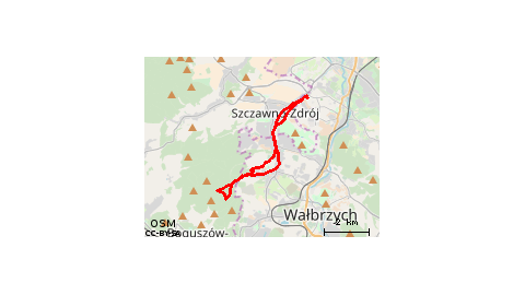 Piaskowa Góra - Szczawno Zdrój - Biały Kamień - Chełmiec - Biały Kamień - Szczawno Zdrój - Piaskowa Góra 