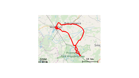 Boszkowo-Letnisko - PKP - Ujazdowo - Boszkowo-Letnisko - Boszkowo - Starkowo - Przemęt - Błocko - Gościeszyn - Stara Dąbrowa - Adamowo - Komorowo - Wolsztyn - Karpicko - Nowe Tłoki - Rostarzewo - Rakoniewice - Drzymałowo - Wielichowo Wieś - Wielichowo - W