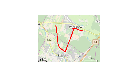 Wieliszew Łajski Trasa Rowerowa 10km